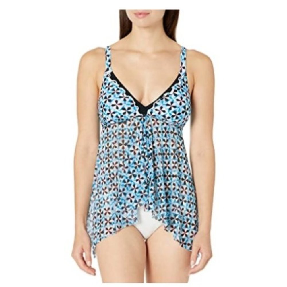 Gottex Women’s Pinwheel Halter Flyaway Tankini Top